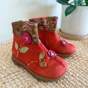 Oilily Floral Red Kids Boots